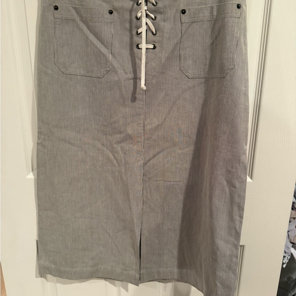 Michael Kors Striped Cotton Skirt